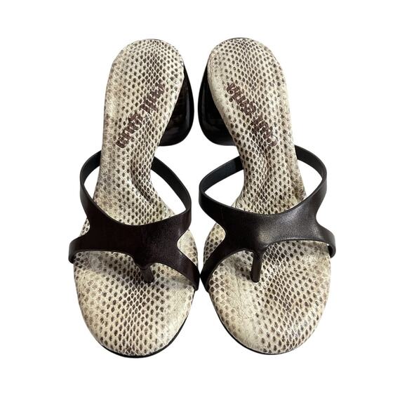 Cult Gaia Sculptural Espresso Rory Heels Size 36.5 EU / 6.5 US - Picture 2 of 5